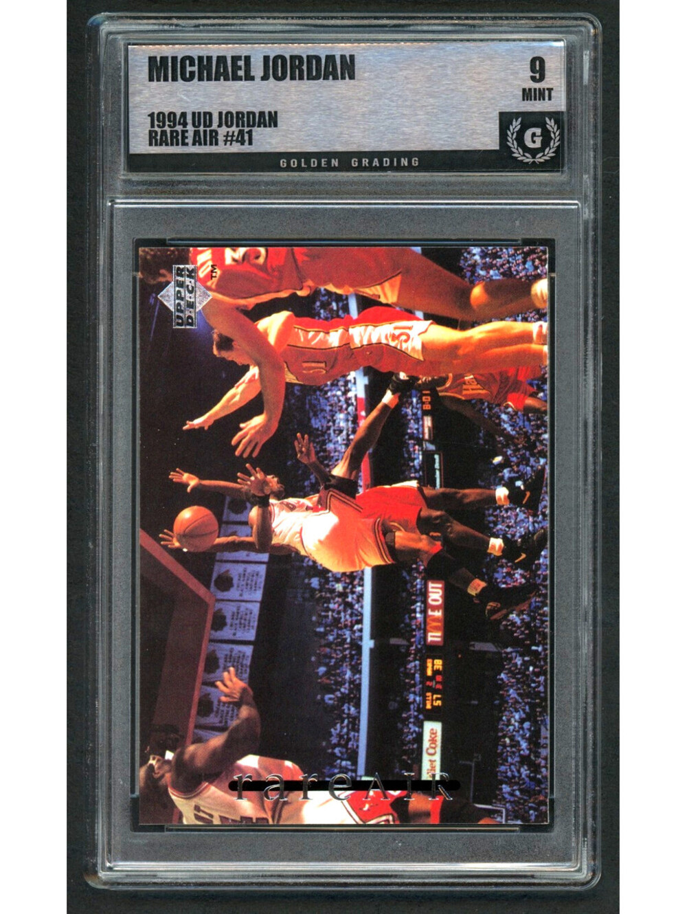 1994 Upper Deck MJ Rare Air #41 Michael Jordan Bulls HOF Graded Mint 9